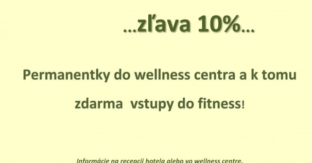 Wellness permanentky